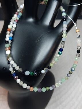 3mm Faceted Multi Gem Stone 15in Strand #8